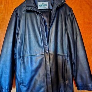 Winter WindRiver soft leather coat